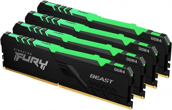 Kingston Fury Beast RGB (KF426C16BB1AK4/64) 64 GB 2666 MHz DDR4 Ram