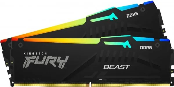 Kingston Fury Beast RGB (KF548C38BBAK2/32) 32 GB 4800 MHz DDR5 Ram