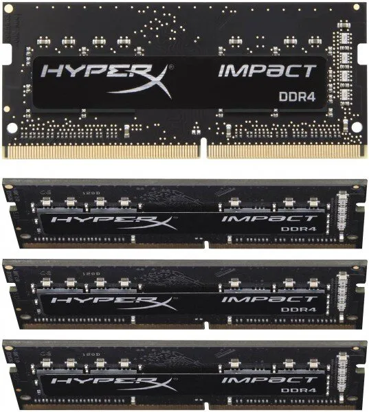 HyperX Impact DDR4 4x8 GB (HX424S15IB2K4/32) 32 GB 2400 MHz DDR4 Ram