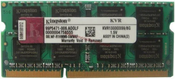 Kingston ValueRAM (KVR1333D3S9/8G) 8 GB 1333 MHz DDR3 Ram