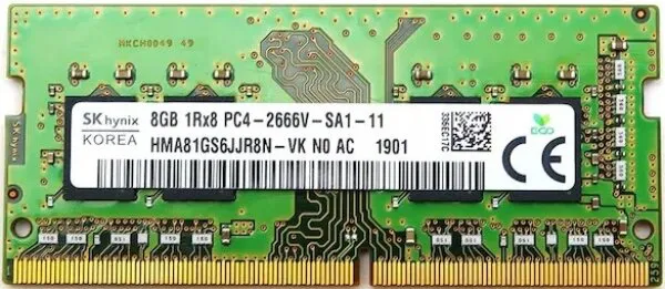 SK Hynix HMA81GS6JJR8N-VK 8 GB 2666 MHz DDR4 Ram