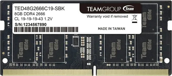 Team Group Elite (TED48G2666C19-SBK) 8 GB 2666 MHz DDR4 Ram