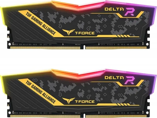 Team Group T-Force Delta Tuf Gaming RGB (TF9D432G3200HC16FDC01) 32 GB 3200 MHz DDR4 Ram