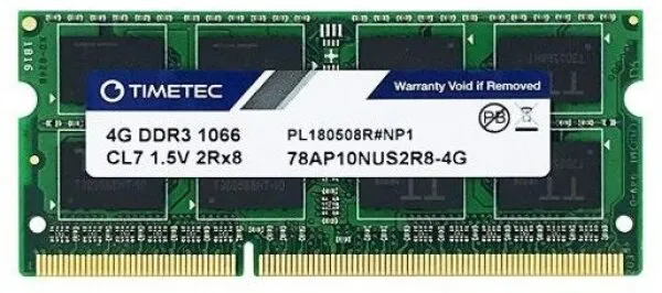 Timetec 78AP10NUS2R8-4G 4 GB 1066 MHz DDR3 Ram