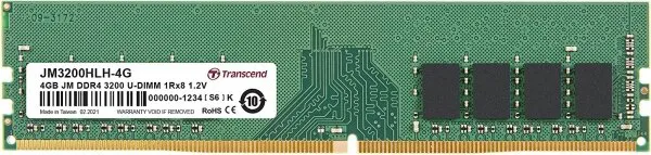 Transcend JetRam (JM3200HLH-4G) 4 GB 3200 MHz DDR4 Ram