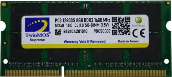 TwinMOS MDD38GB1600N 8 GB 1600 MHz DDR3 Ram