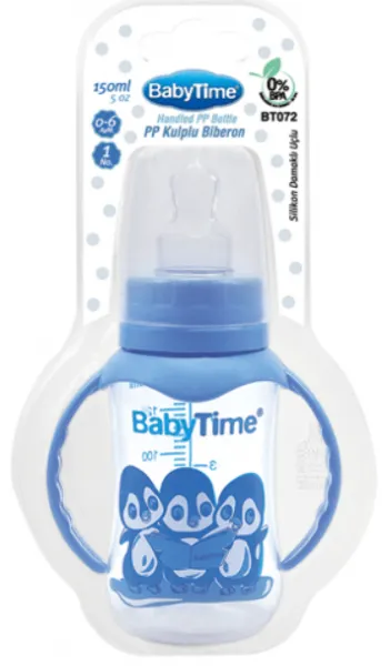 BabyTime BT072 Geniş Ağız Kulplu Biberon