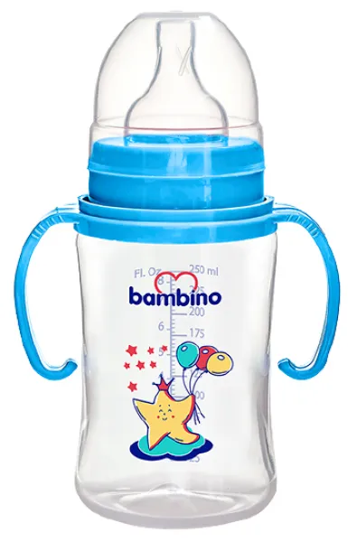 Bambino BE 818 Geniş Ağızlı Kulplu 250 ml Biberon