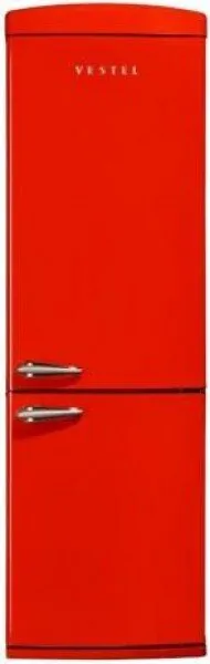 Vestel Retro NFK350 Kırmızı (BZD M4209 RK) Buzdolabı