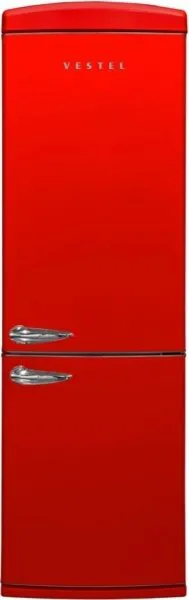 Vestel Retro NFK37201 Kırmızı Buzdolabı