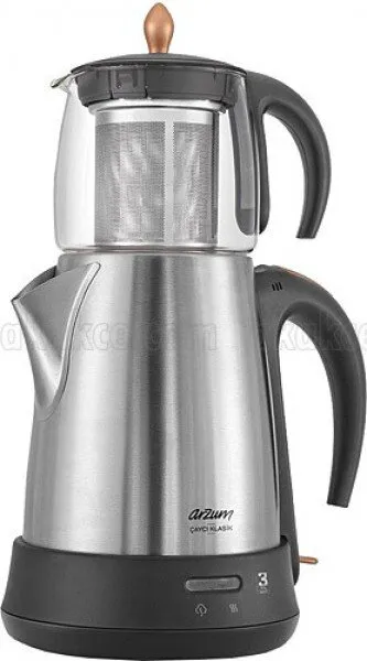 Arzum AR3003 Çaycı Klasik Cam / Inox Çay Makinesi