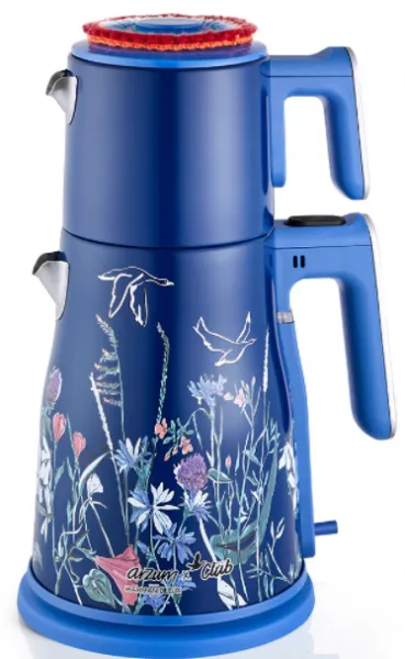 Arzum AR3059-DSB Beymen Club Harman Delux Mavi Çay Makinesi