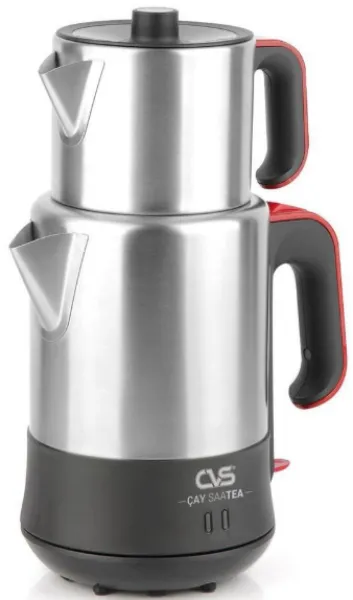 CVS DN 91123 Çay Saatea Kırmızı / Inox Çay Makinesi