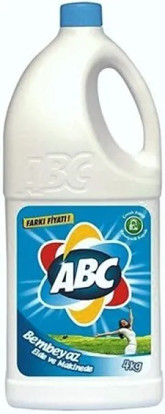 ABC Çamaşır Suyu Bembeyaz 4 kg Deterjan