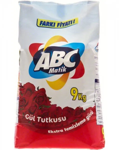 ABC Matik Gül Tutkusu Toz Çamaşır Deterjanı 9 kg Deterjan