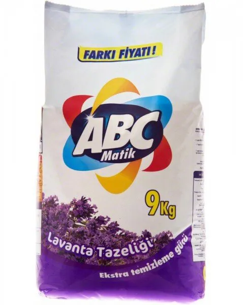 ABC Matik Lavanta Tazeliği Toz Çamaşır Deterjanı 9 kg Deterjan