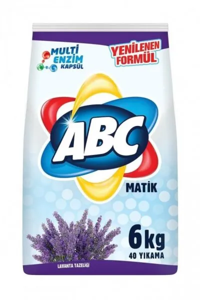 ABC Matik Lavanta Toz Çamaşır Deterjanı 6 kg Deterjan