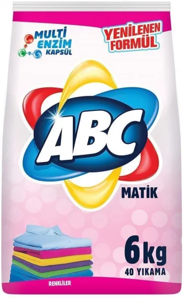 ABC Matik Renkliler Toz Çamaşır Deterjanı 6 kg Deterjan