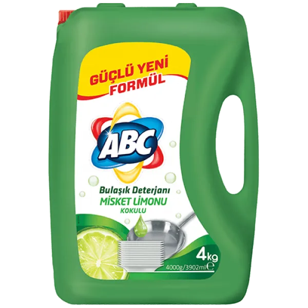 ABC Misket Limonu Sıvı Bulaşık Deterjanı 4 kg Deterjan