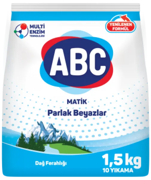 ABC Parlak Beyazlar Toz Çamaşır Deterjanı 1.5 kg Deterjan