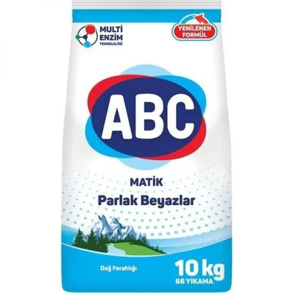 ABC Parlak Beyazlar Toz Çamaşır Deterjanı 10 kg Deterjan