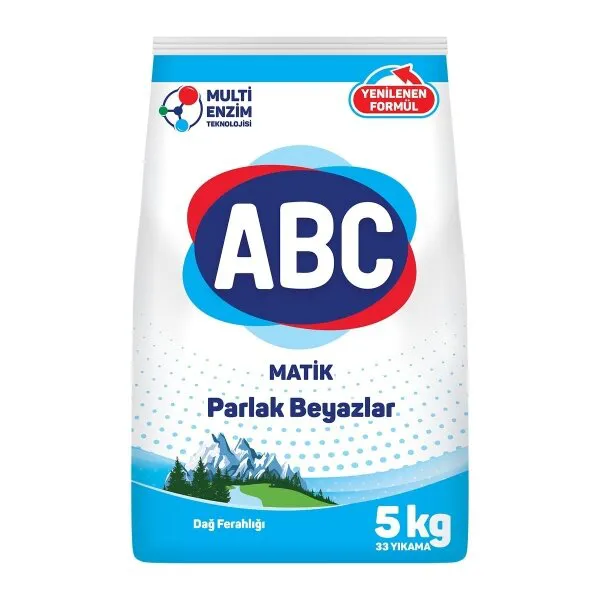 ABC Parlak Beyazlar Toz Çamaşır Deterjanı 5 kg Deterjan