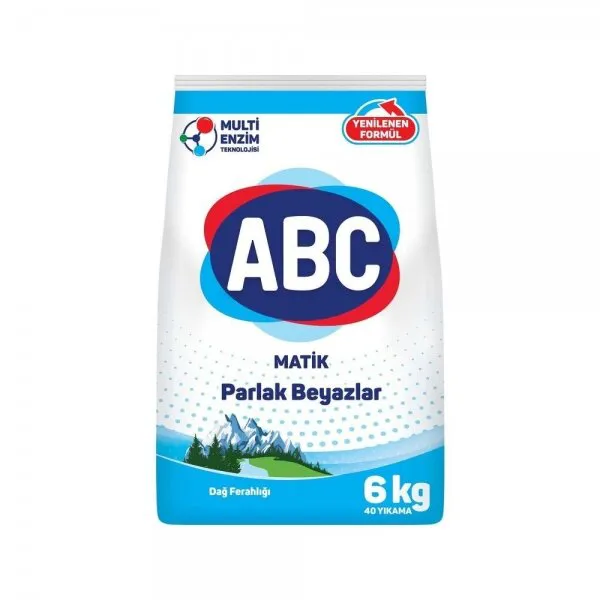 ABC Parlak Beyazlar Toz Çamaşır Deterjanı 6 kg Deterjan