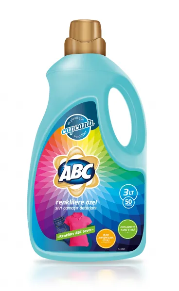 ABC Renklilere Özel Sıvı Çamaşır Deterjanı 50 Yıkama Deterjan