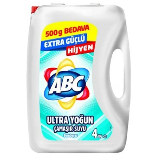 ABC Ultra Yoğun Çamaşır Suyu Bembeyaz 4 kg Deterjan
