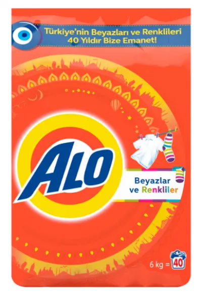 Alo Beyazlar ve Renkliler İçin Toz Çamaşır Deterjanı 6 kg Deterjan