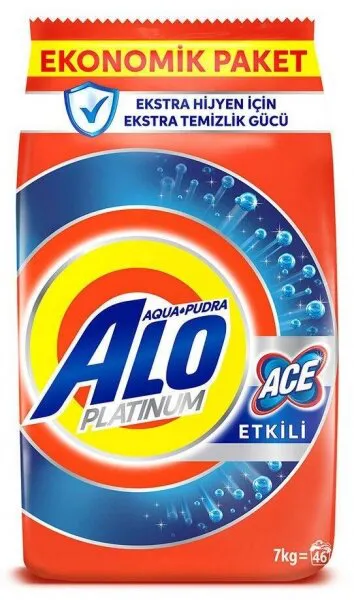 Alo Platinum Ace Etkili Aqua Pudra Toz Çamaşır Deterjanı 7 kg Deterjan