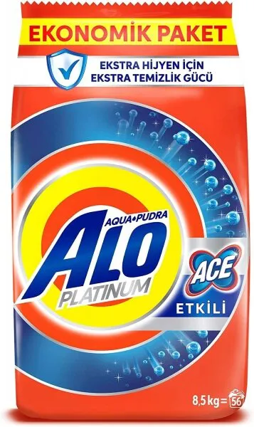 Alo Platinum Ace Etkili Aqua Pudra Toz Çamaşır Deterjanı 8.5 kg Deterjan