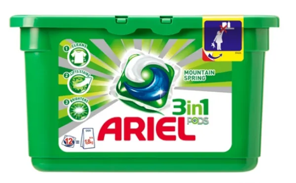 Ariel 3âü 1 Arada Sıvı Çamaşır Deterjan Kapsülleri 12 Yıkama Deterjan