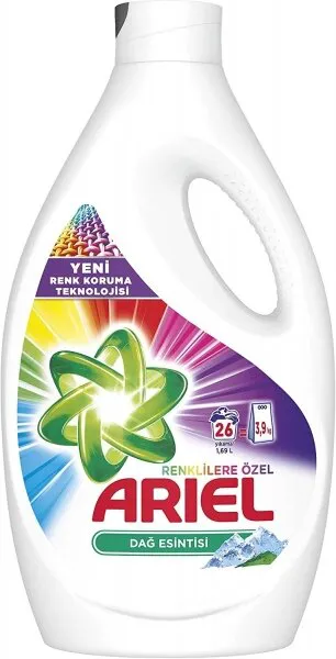 Ariel Dağ Esintisi Renklilere Özel Sıvı Çamaşır Deterjanı 26 Yıkama Deterjan