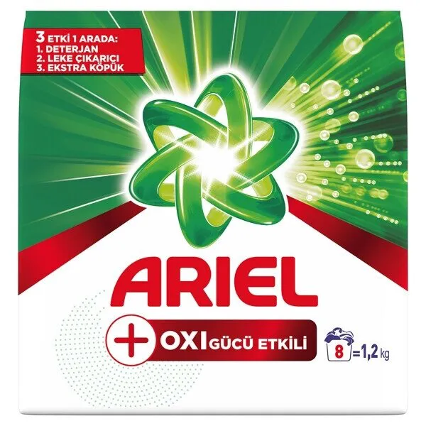 Ariel Oxi Gücü Etkili Toz Çamaşır Deterjanı 1.2 kg Deterjan