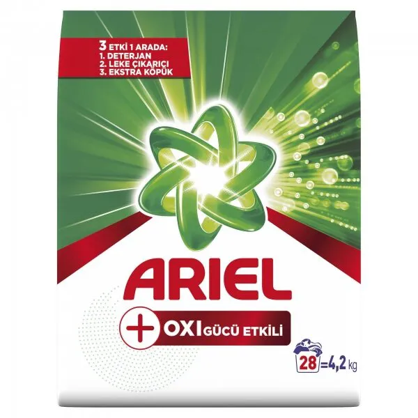 Ariel Oxi Gücü Etkili Toz Çamaşır Deterjanı 4.2 kg Deterjan
