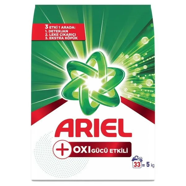 Ariel Oxi Gücü Etkili Toz Çamaşır Deterjanı 5 kg Deterjan