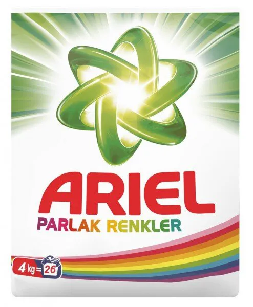 Ariel Parlak Renkler Toz Çamaşır Deterjanı 4 kg Deterjan
