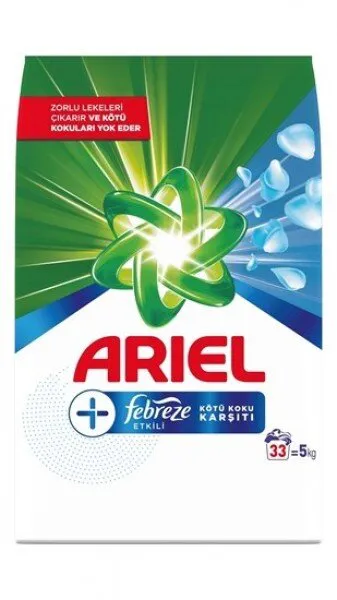 Ariel Plus Toz Çamaşır Deterjanı Febreze Etkili 5 kg Deterjan