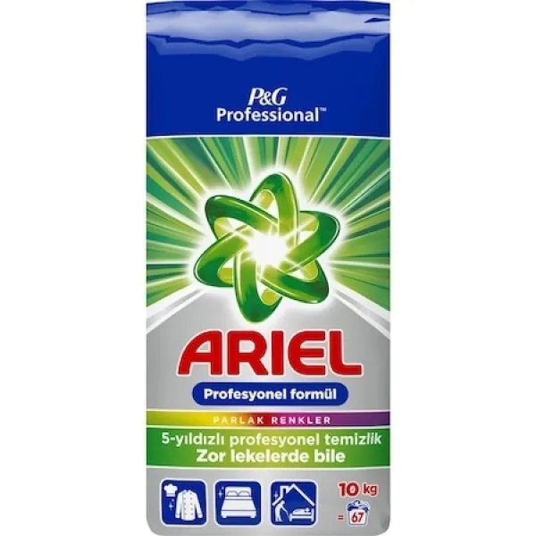 Ariel Professional Parlak Renkler Toz çamaşır Deterjanı 10 Kg Deterjan