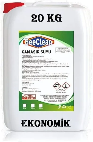 BeeClean Çamaşır Suyu 20 kg Deterjan