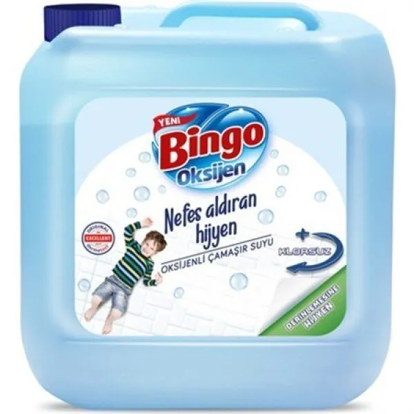 Bingo Derinlemesine Hijyen Oksijenli Çamaşır Suyu 3.5 lt Deterjan