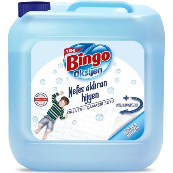 Bingo Hassas Hijyen Oksijenli Çamaşır Suyu 3.5 lt Deterjan