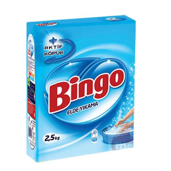 Bingo Matik Elde Yıkama Toz Çamaşır Deterjanı 2.5 kg Deterjan