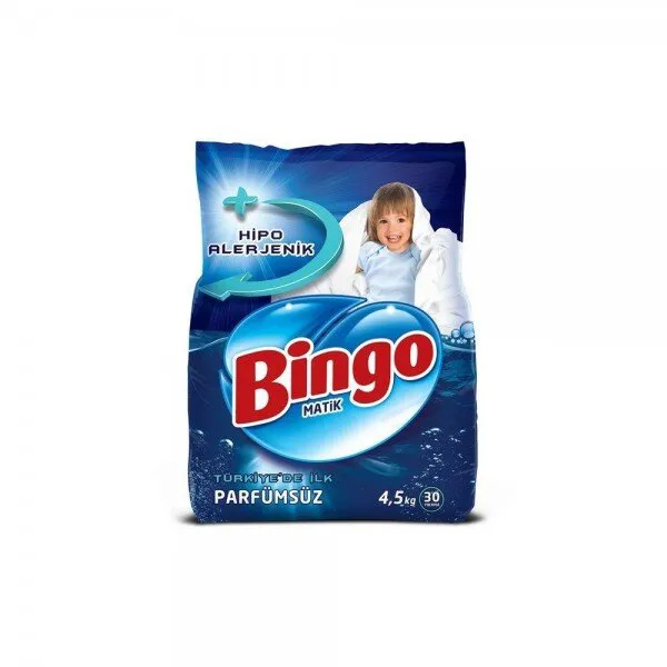 Bingo Matik Parfümsüz Toz Çamaşır Deterjanı 4.5 kg Deterjan