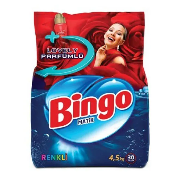 Bingo Matik Renkli Toz Çamaşır Deterjanı 4.5 kg Deterjan