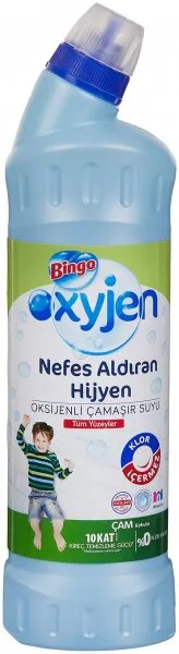 Bingo Nefes Aldıran Hijyen Çam Kokulu Oksijenli Çamaşır Suyu 750 ml Deterjan