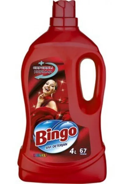 Bingo Renkli Sıvı Deterjan Renkli 67 Yıkama Deterjan
