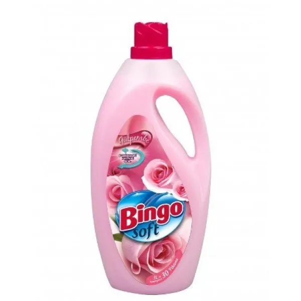 Bingo Soft Gülpembe Yumuşatıcı 30 Yıkama Deterjan