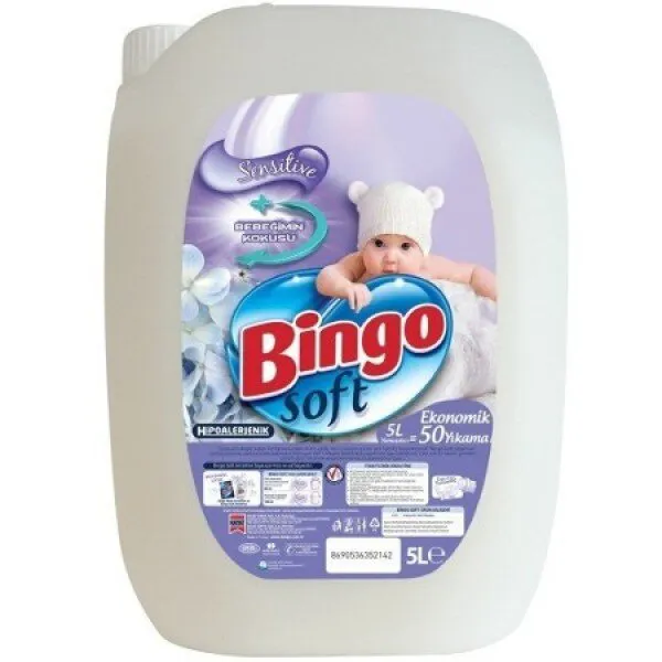 Bingo Soft Sensitive Yumuşatıcı 50 Yıkama Deterjan
